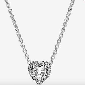 NWT Pandora Elevated Heart Necklace